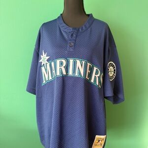 Mitchell & Ness Navy Mariners Jersey